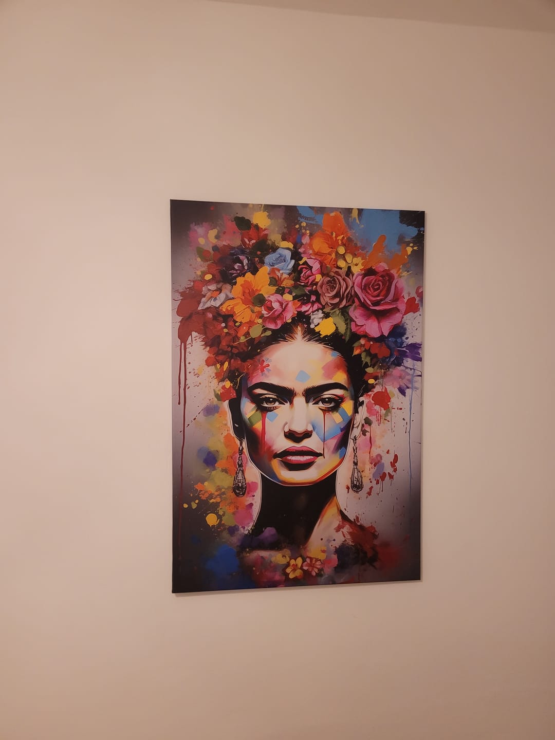 Customer photo review of Leinwandbild Frida Abstrakt Art Hochformat