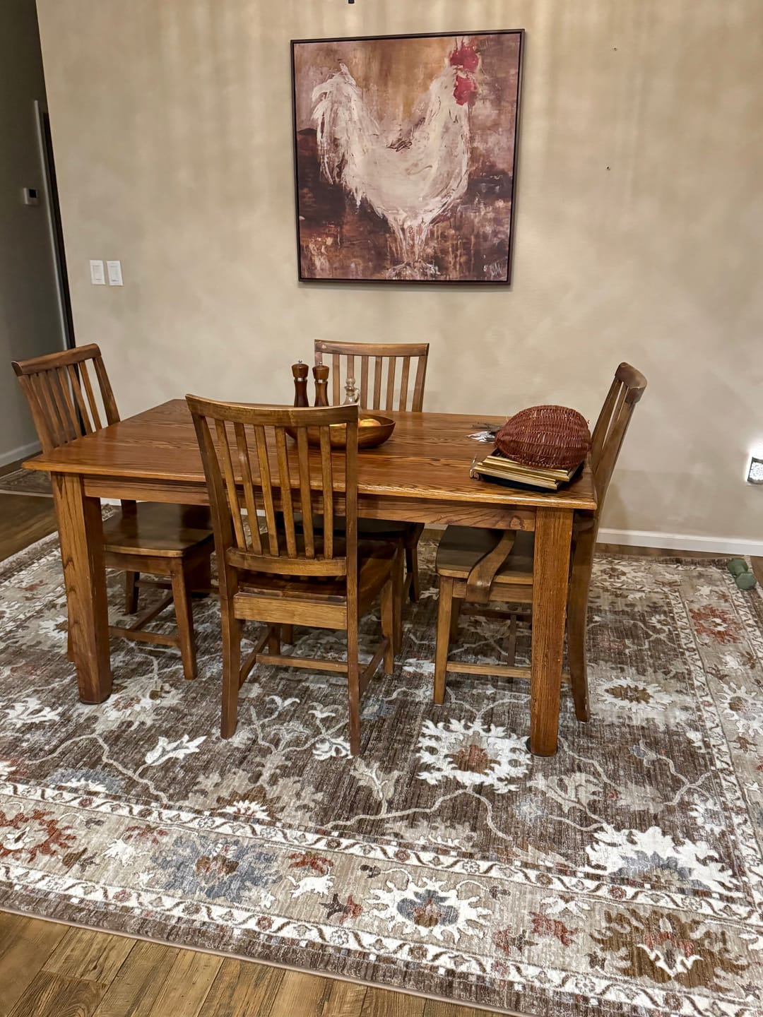 Customer photo review of Alara Vintage Washable Brown Rug
