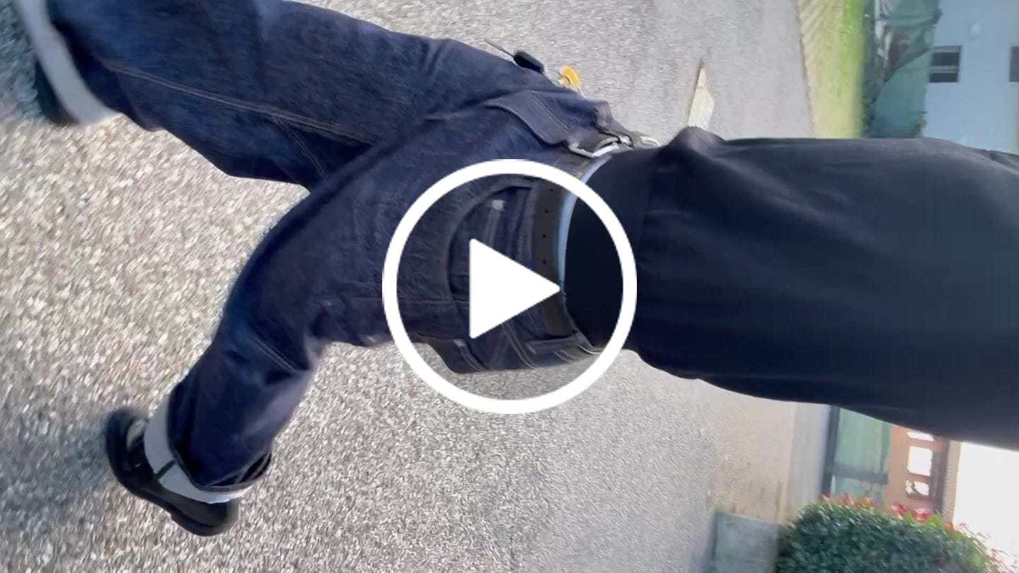 Customer video review of Raw Denim Jeans Blue