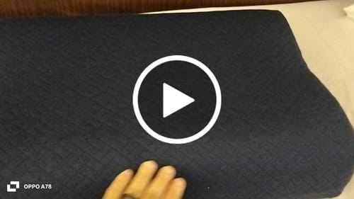 Customer video review of Medium Curved Latex Pillow
