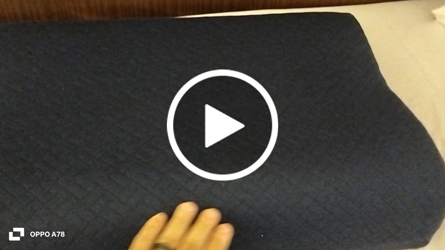 Customer video review of Medium Curved Latex Pillow