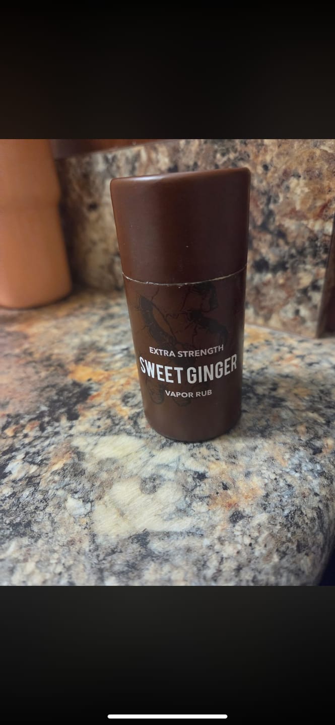 Customer photo review of Extra Strength Sweet Ginger Vapor Rub Stick