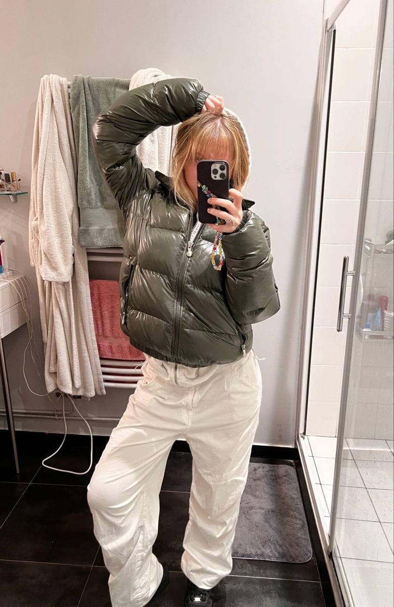 Customer photo review of Piumino Lucido Unisex