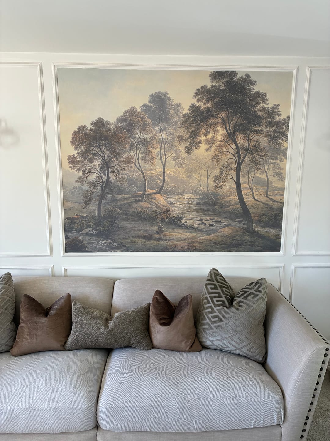Customer photo review of Hudson - Misty Morning Forest Landscape Wallpaper Mural
