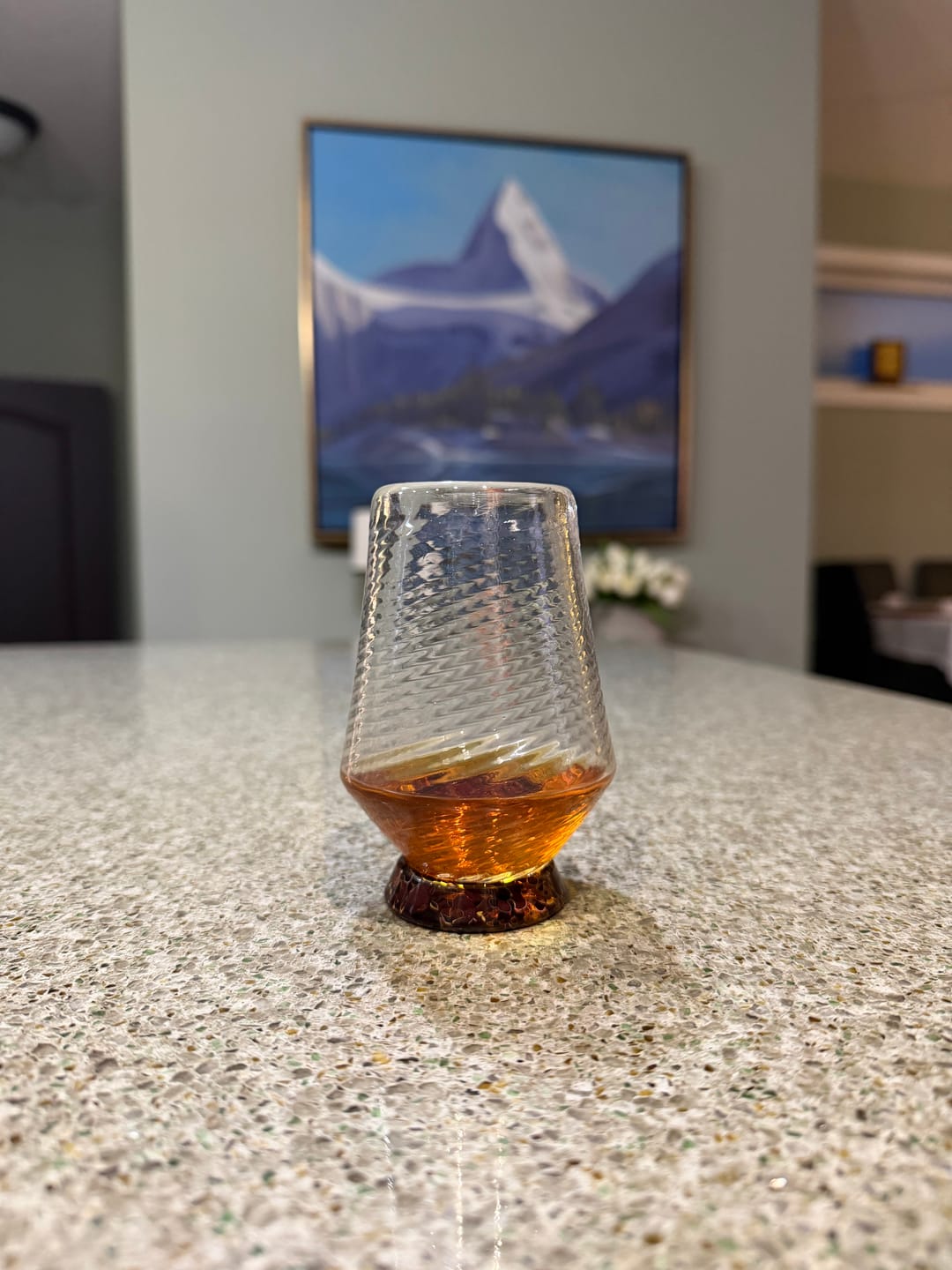 Customer photo review of Handblown Neat Pour Glass