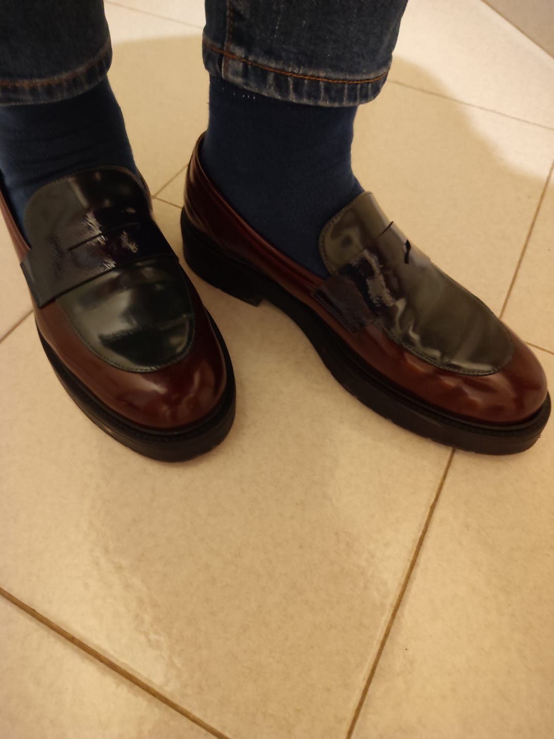 Customer photo review of MOCASSINO GRACE BORDEAUX MULTI