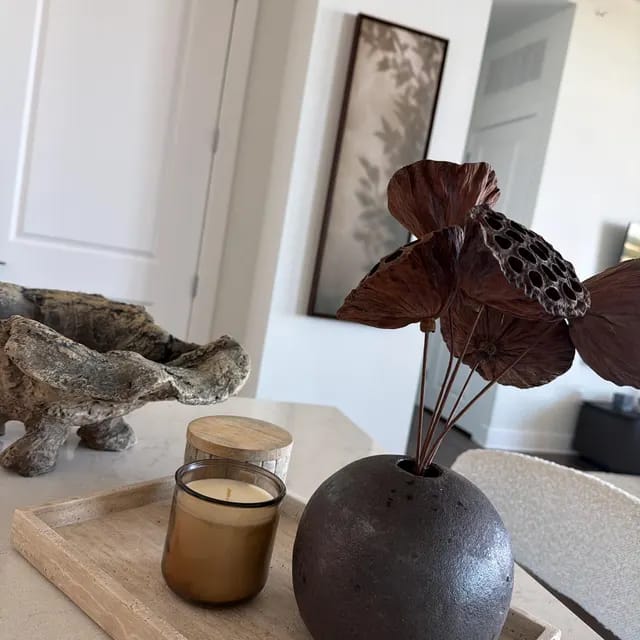 Customer photo review of Handmade Ceramic Bud Vase