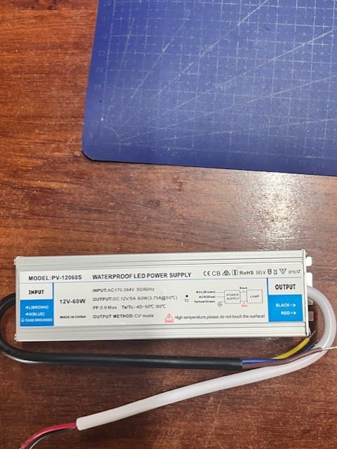 Customer photo review of Transformadores IP67. 12V-60W (PACK 10 und.)