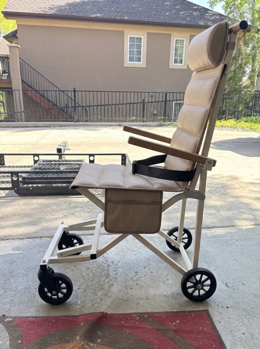 Customer photo review of Bring Mom Along – Foldable Comfort Chair