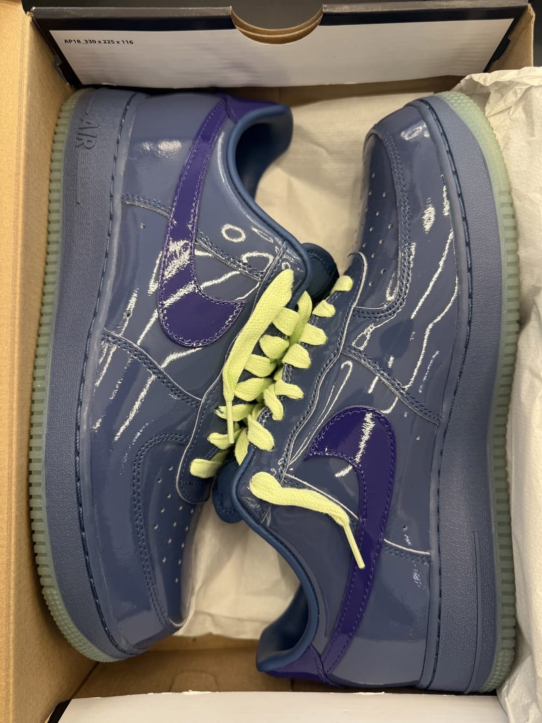 Customer photo review of Nike Air Force 1 Low patent-leather