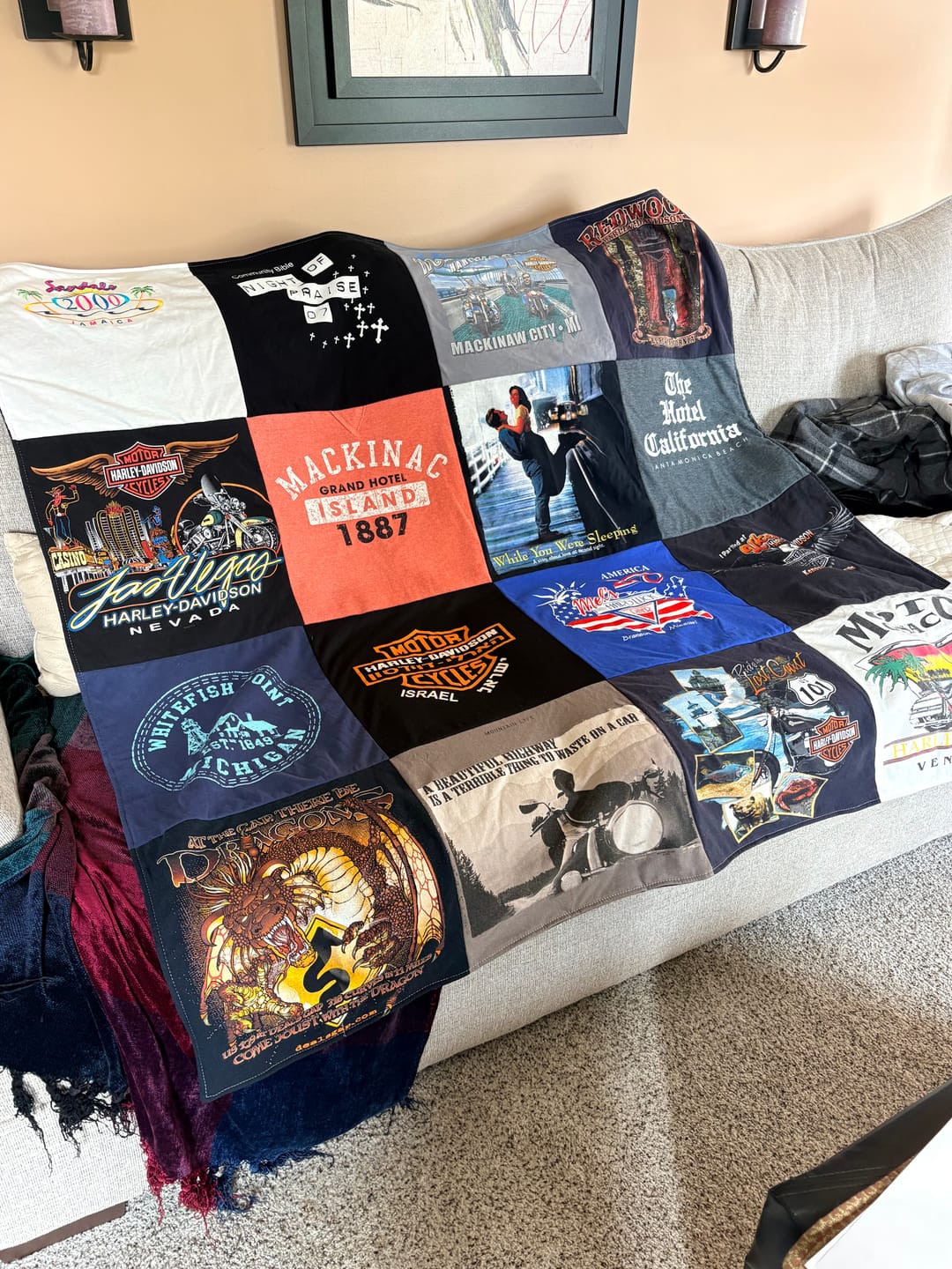 Customer photo review of Project Repat T-Shirt Quilt