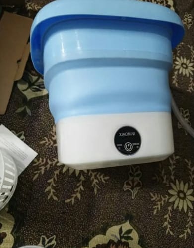 Customer photo review of Mini Portable and Foldable Washing Machine