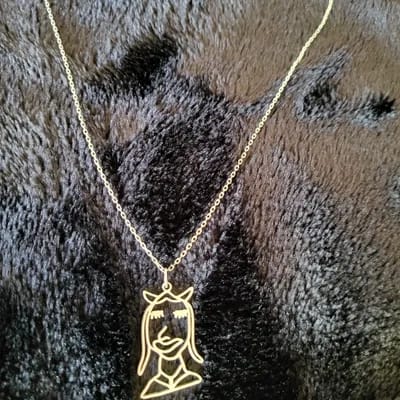 Customer photo review of Doodle™ - Custom Drawing Necklace