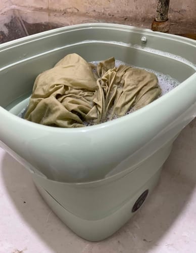 Customer photo review of Mini Portable and Foldable Washing Machine