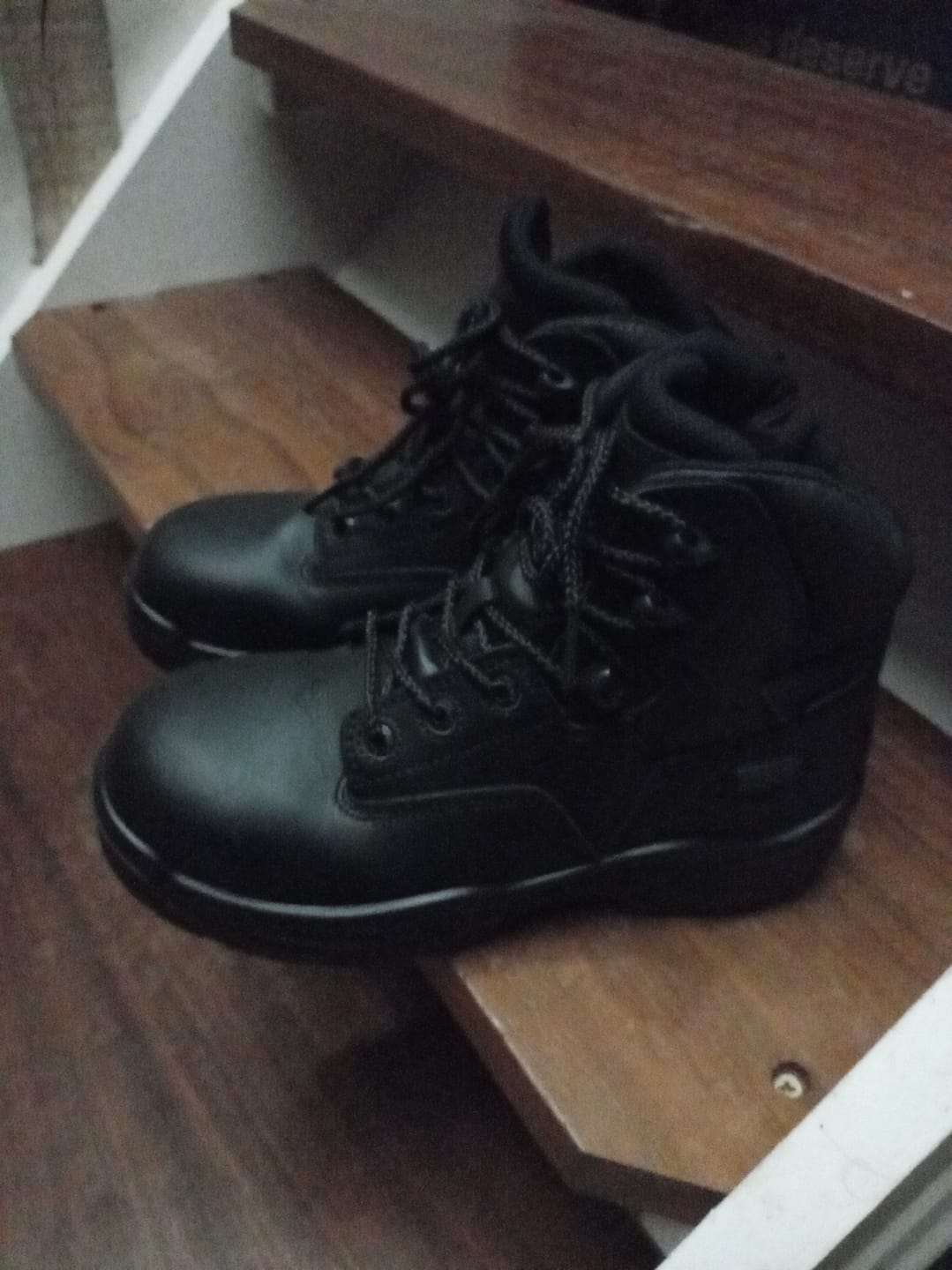 Customer photo review of Responder Side-Zip CT CP WP Uniform Safety Boots (3-5.5)