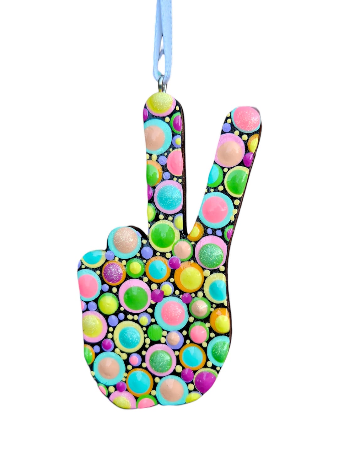 Customer photo review of Unfinished Wood Peace Hand Shape - Craft - up to 46" DIY
