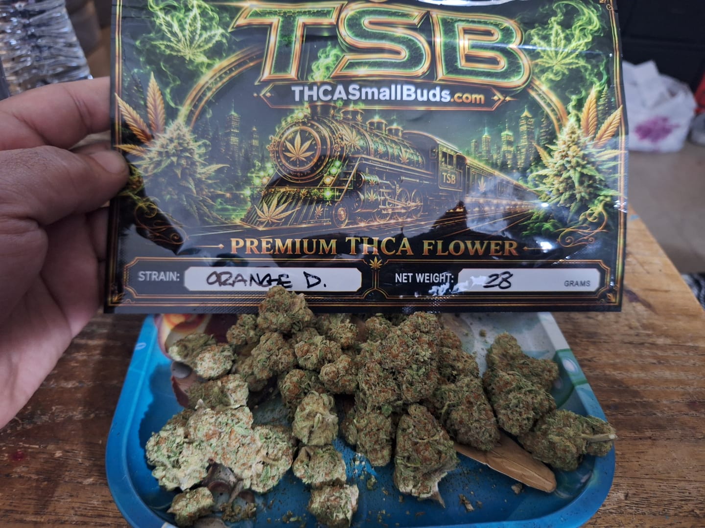 Customer photo review of Orange Dream THCA Flower