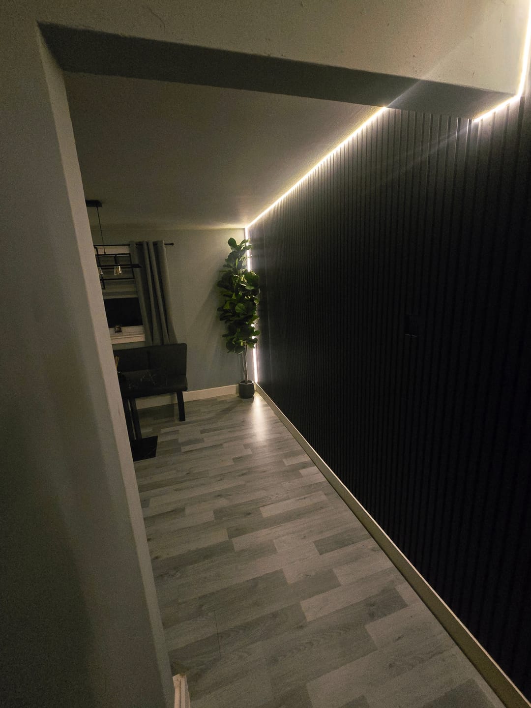 Customer photo review of Dado Rail for Black Wall Panels