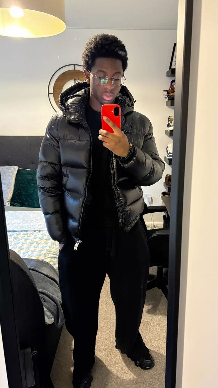 Customer photo review of Piumino Lucido Unisex