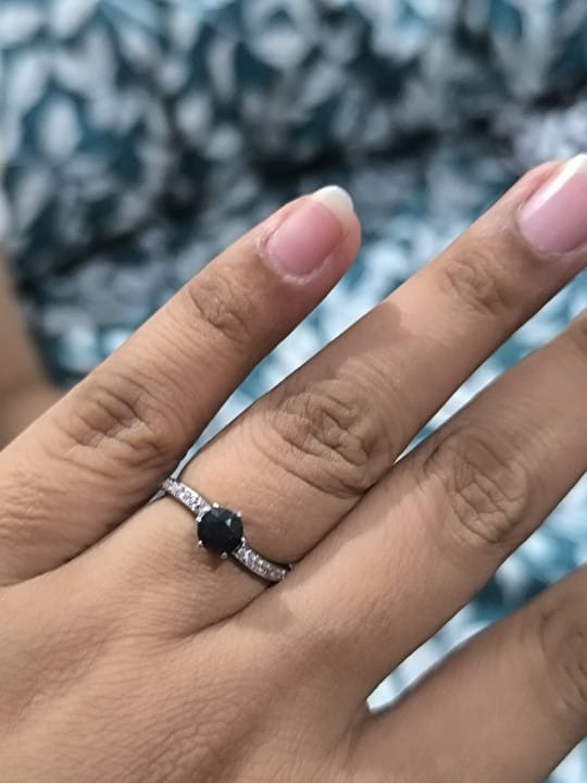 Customer photo review of Natural Sapphire Ring