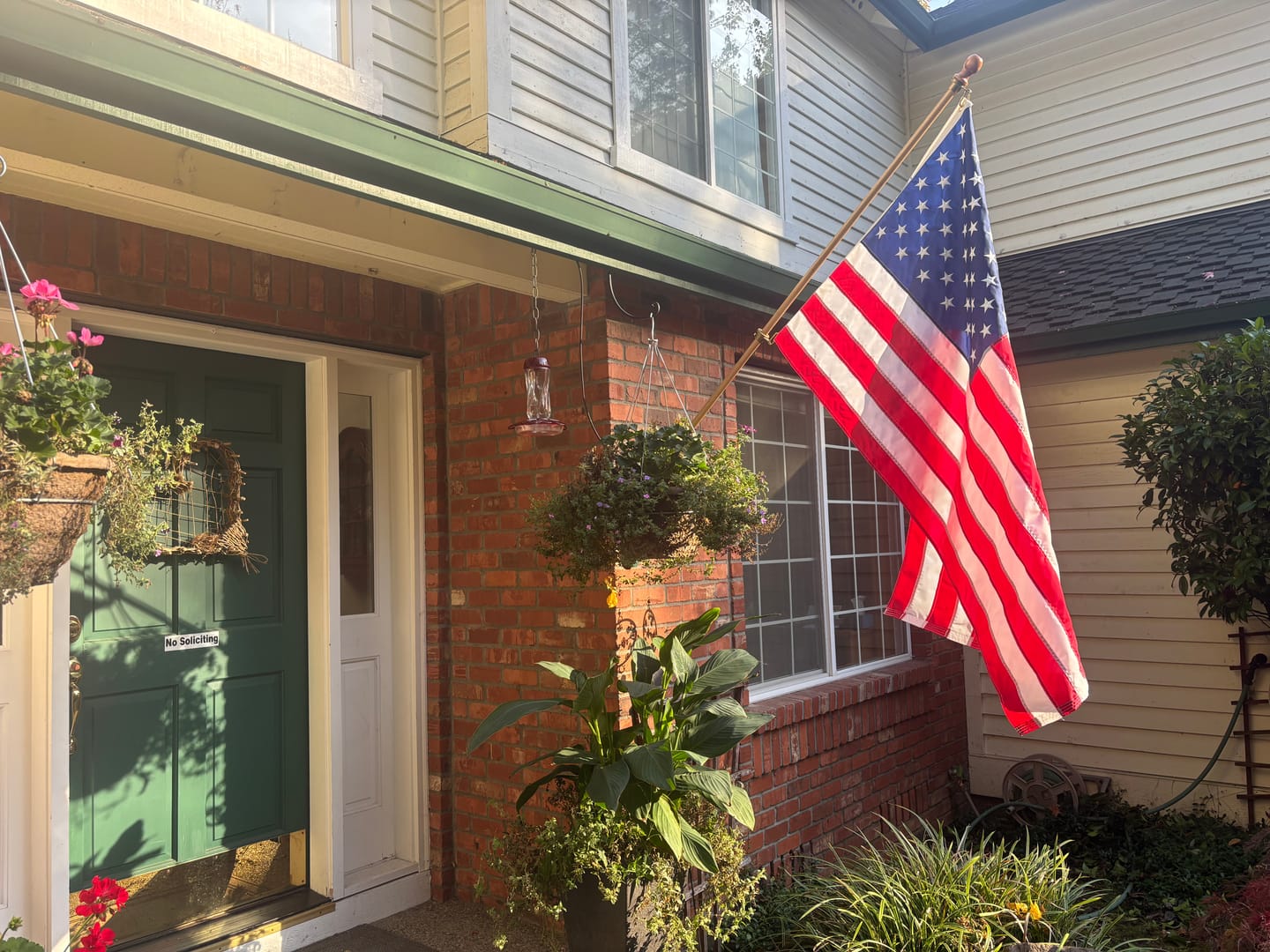 Customer photo review of 3' x 5' American Flag Set