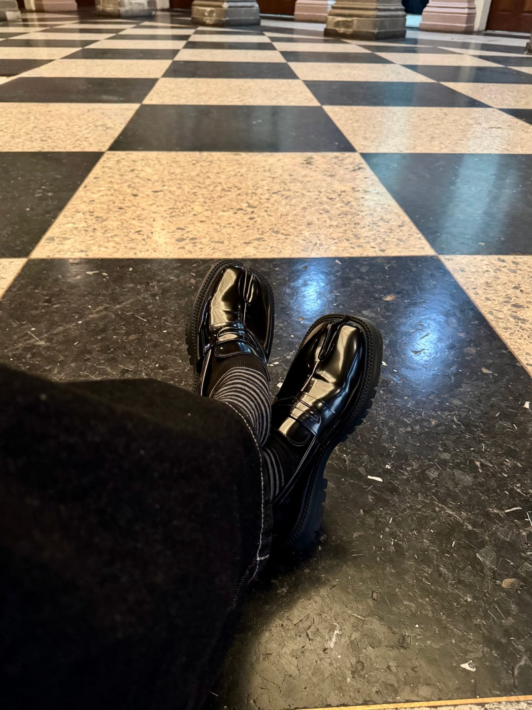 Customer photo review of Lope - Mocasín tabi Unisex