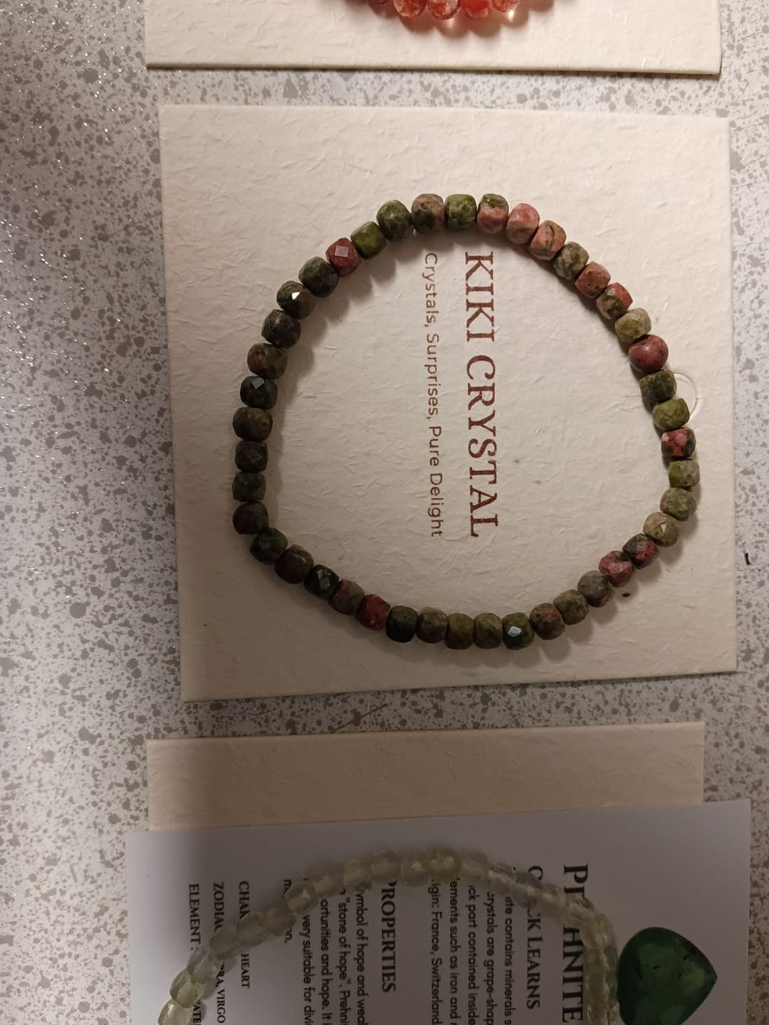 Customer photo review of Faceted Crystal Bracelet 4~6mm