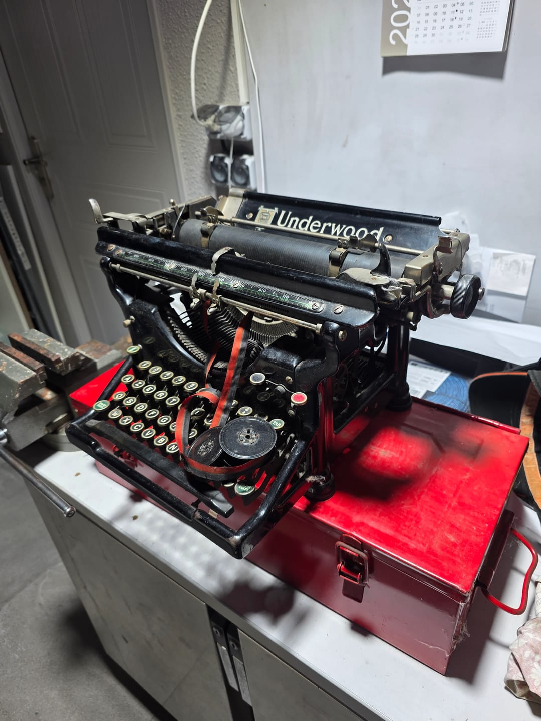 Customer photo review of Ancienne machine à écrire Underwood n°5 AZERTY – vers 1930