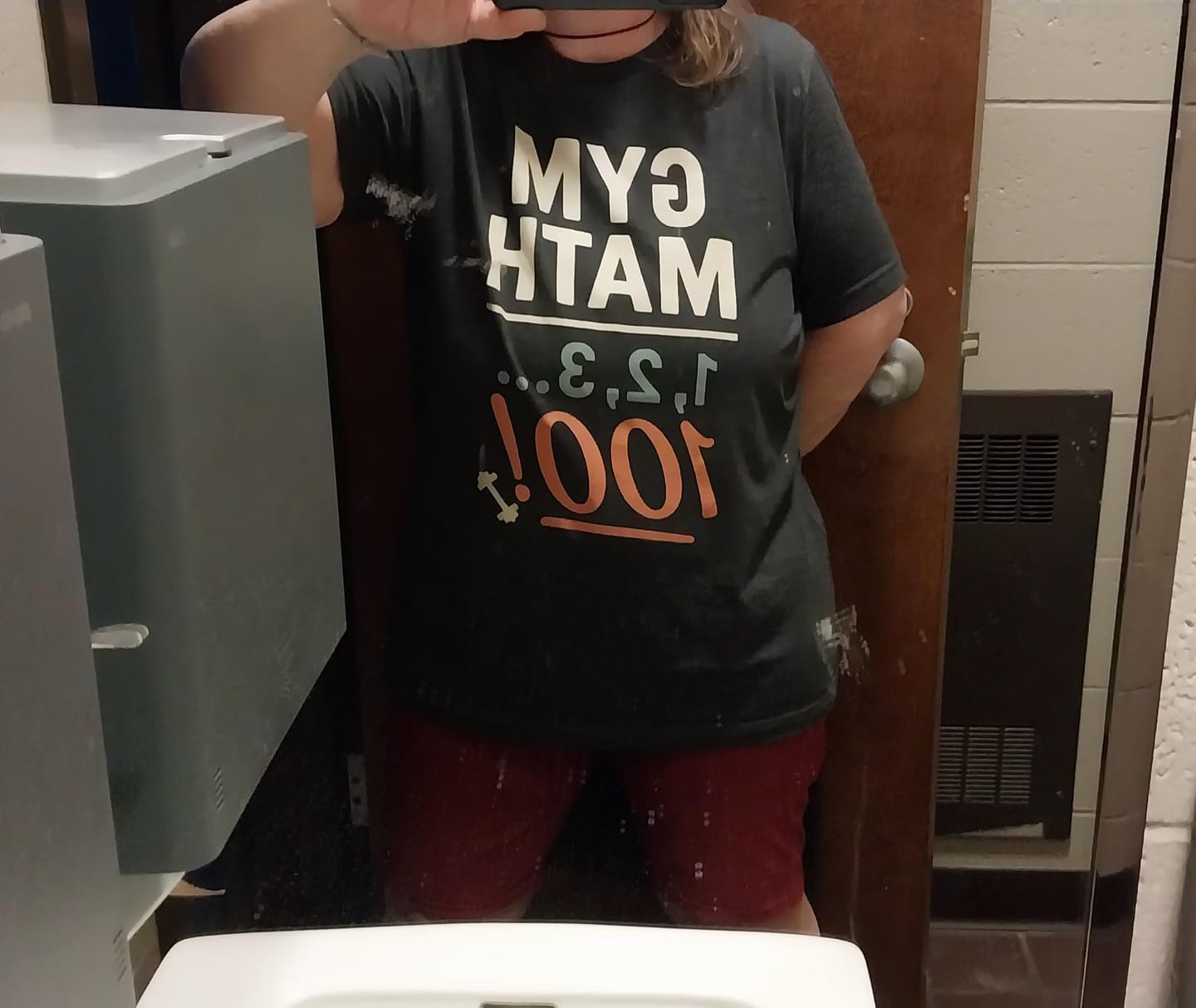 Customer photo review of Gym Math T-Shirt