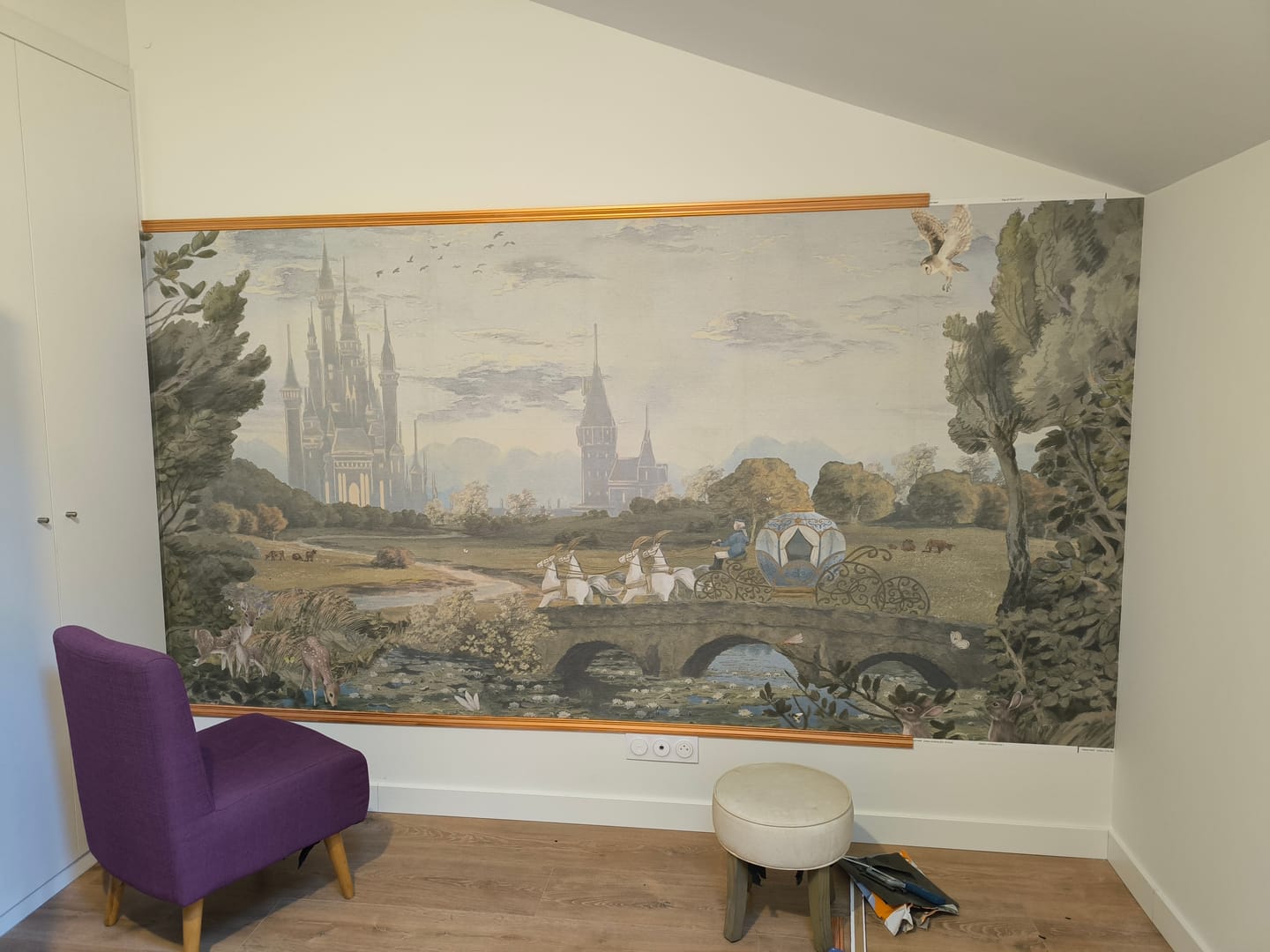 Customer photo review of Ella - Princess Castle Wallpaper Mural