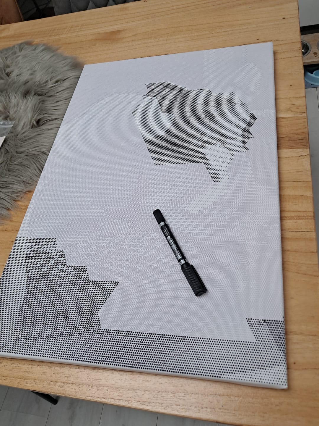 Customer photo review of Dot painting van eigen foto - gemaakt in Nederland