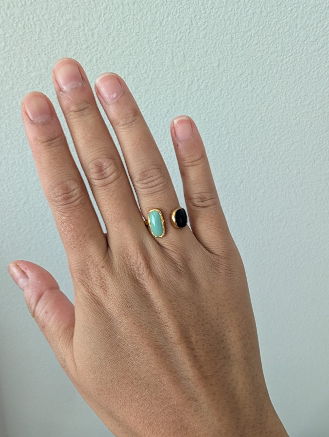 Customer photo review of Aquamarine Wrap Ring