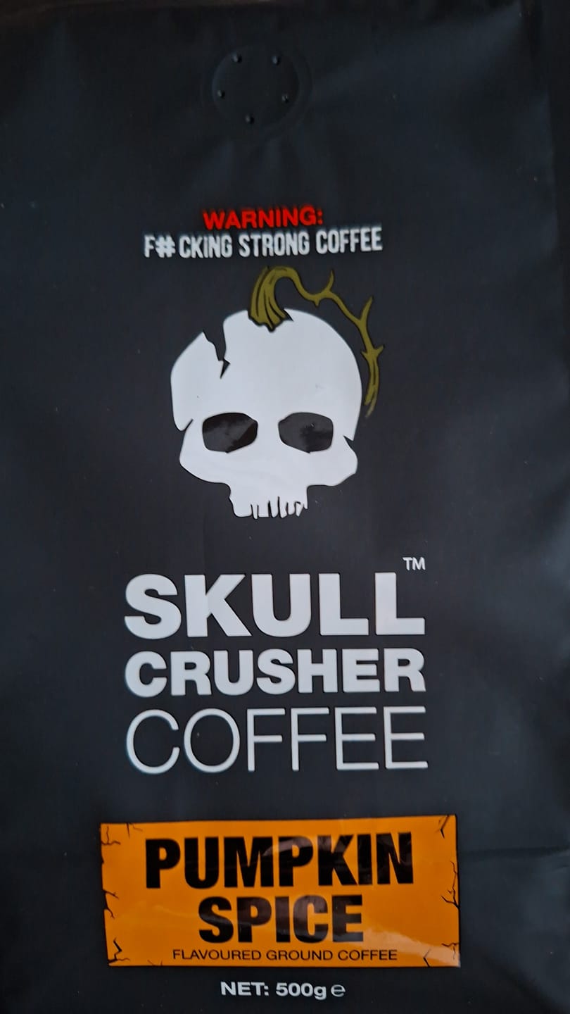 Customer photo review of Skull Crusher Coffee - Pumpkin Spice
