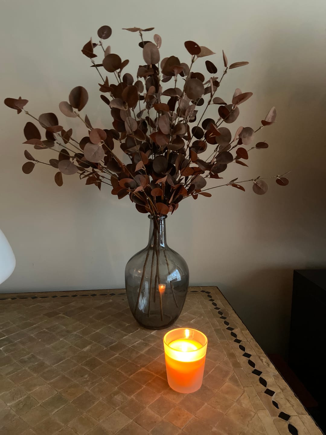 Customer photo review of Kunst Eucalyptus - Bruin (5stengels)