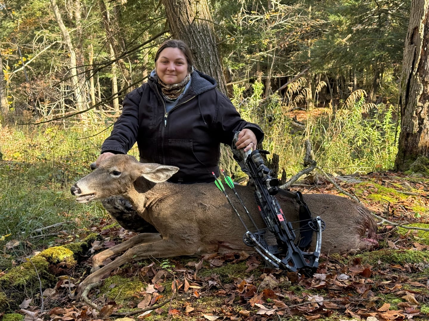 Customer photo review of VisX/VisMax See Through Hunting Blind, Pop Up Ground Deer Blind