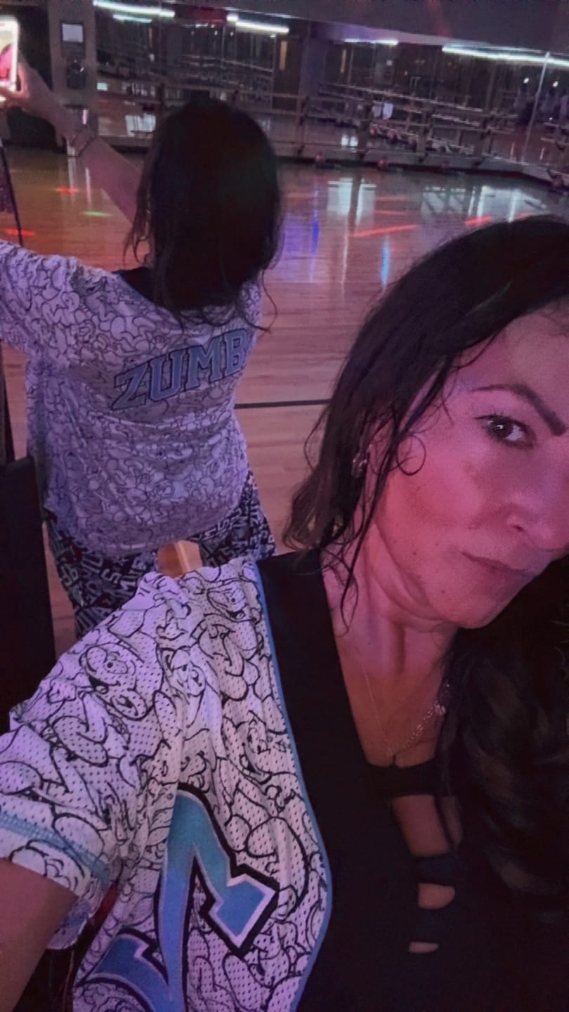 Customer photo review of Zumba X The Smurfs Baseball Button Up