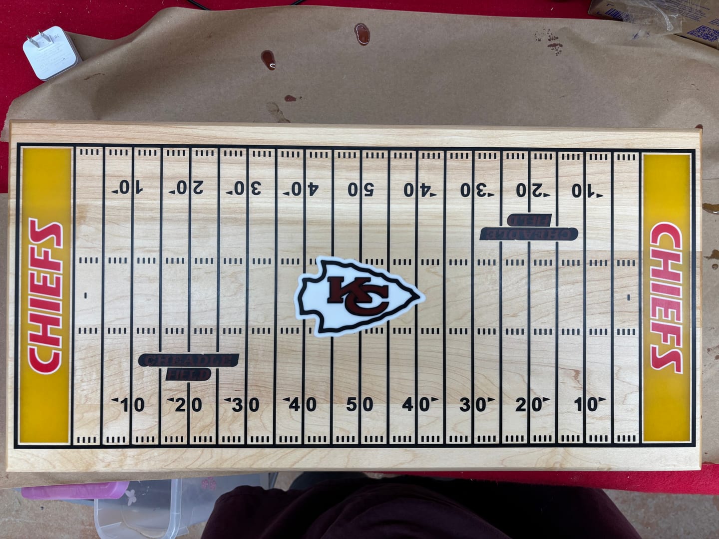 Customer photo review of Game Day Board CNC Kit