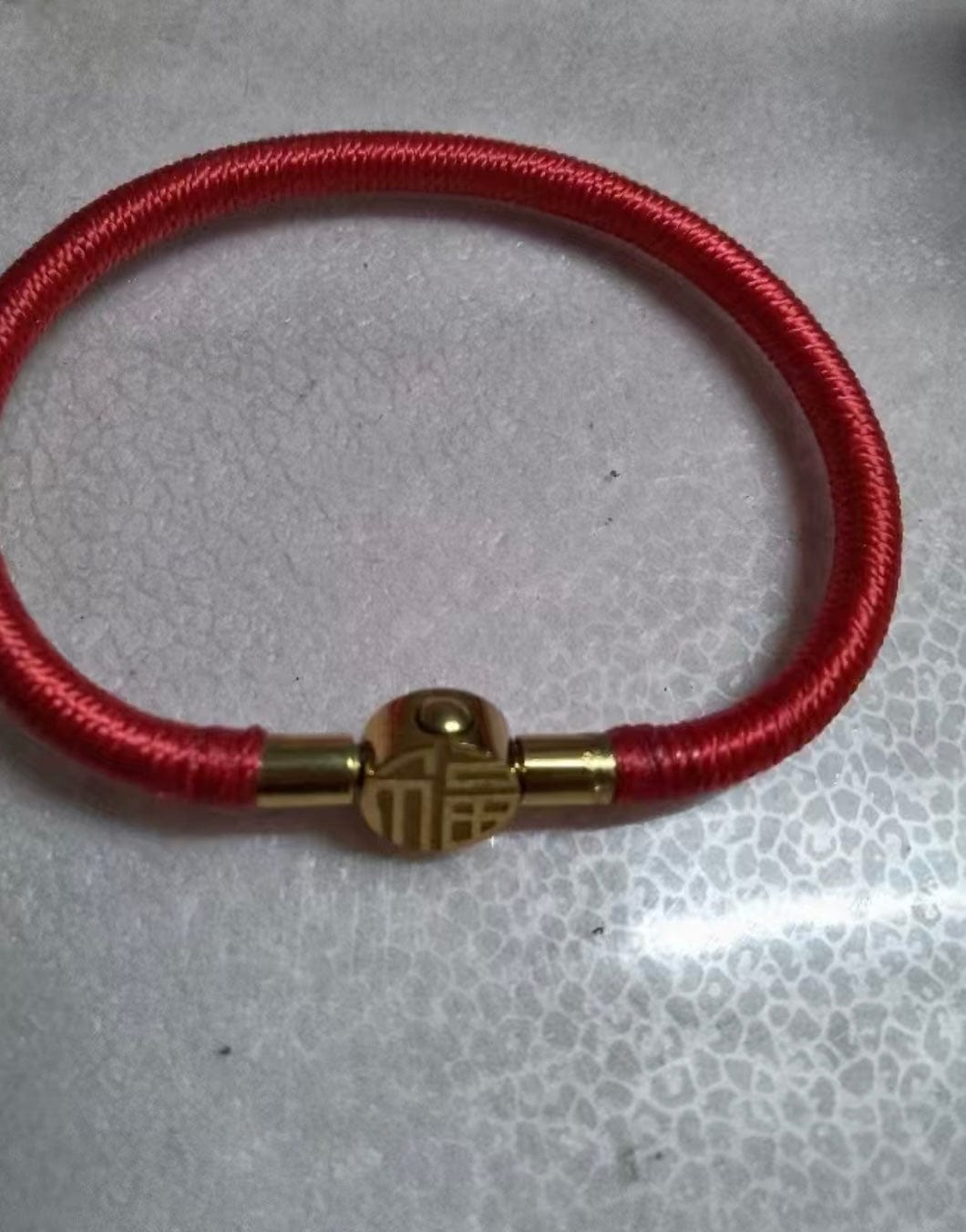 Customer photo review of Red Cinnabar-Inspired Wealth Bracelet, Red String Lucky Bracelet for Prosperity, Abundance & Protection, Traditional Woven Good