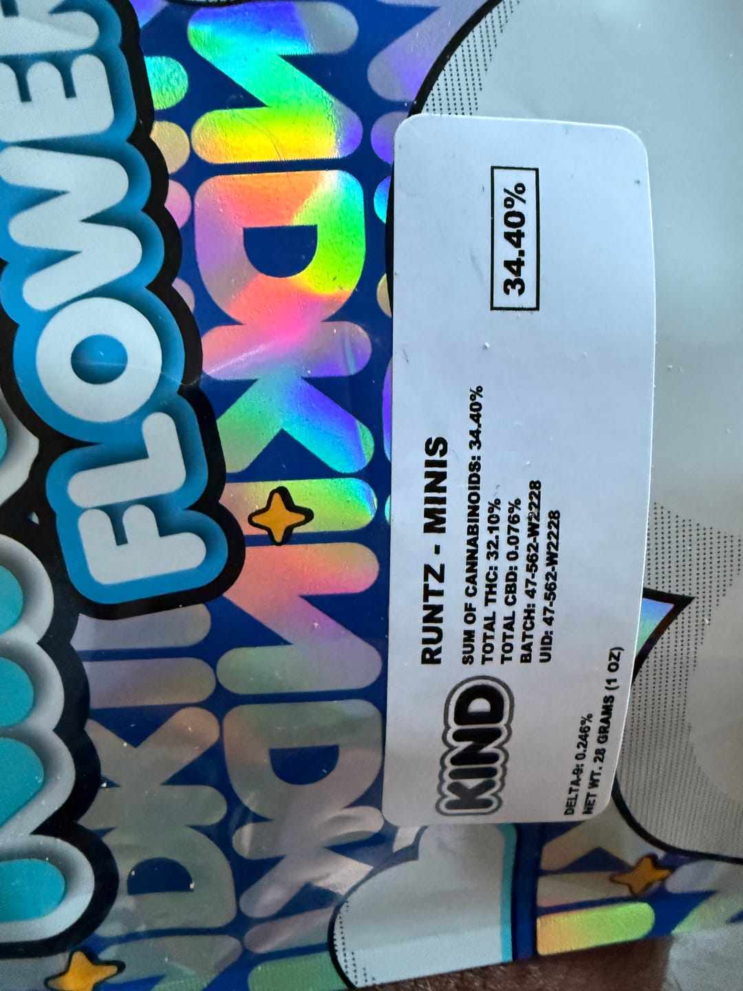 Customer photo review of LITTLES BRAND - Black Cherry Runtz - 28 Grams Littles - Indica