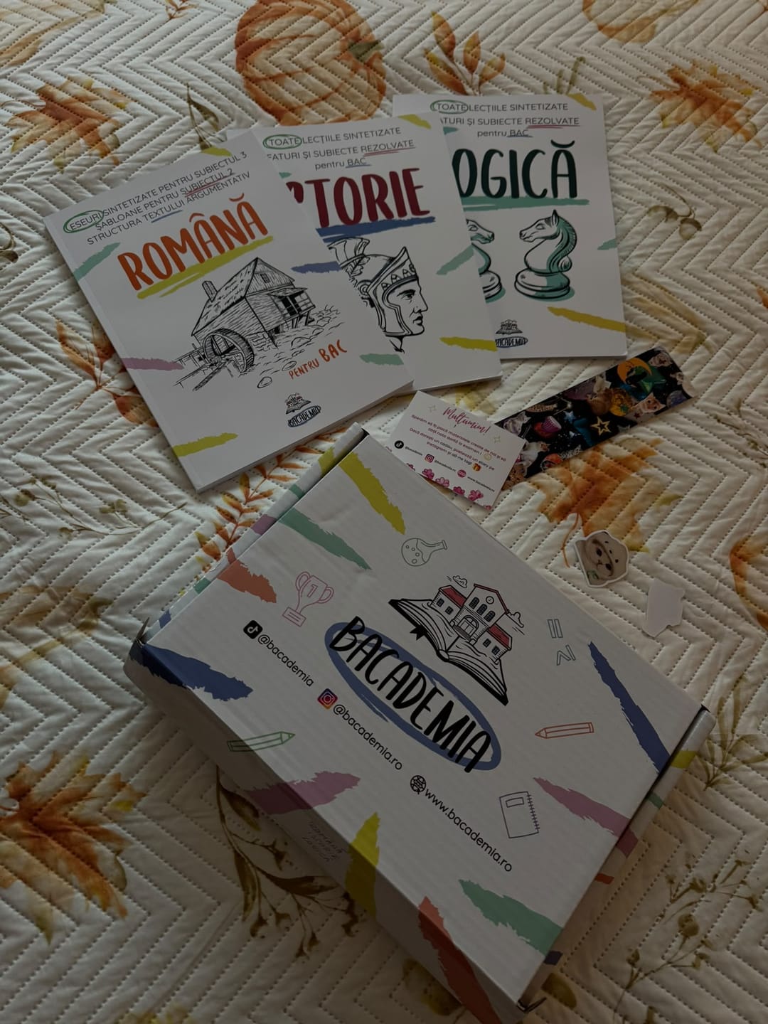 Customer photo review of Pachet Bacalaureat (Română + Istorie + Logică) Bacademia