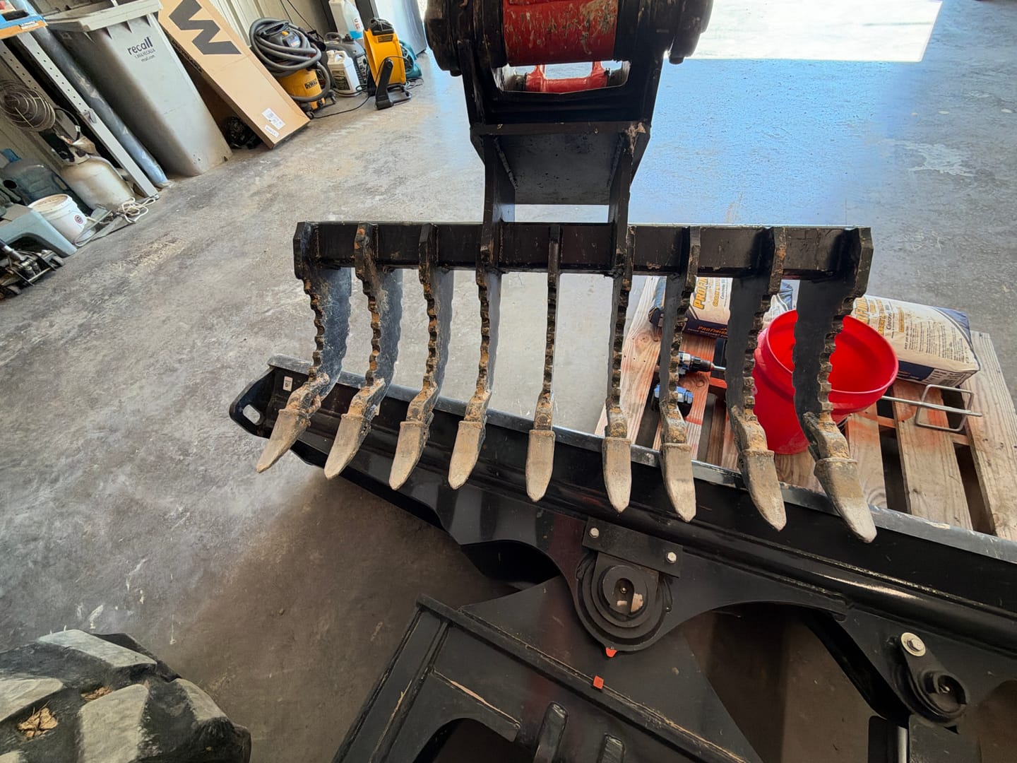 Customer photo review of Kubota Excavator Land Clearing Rake