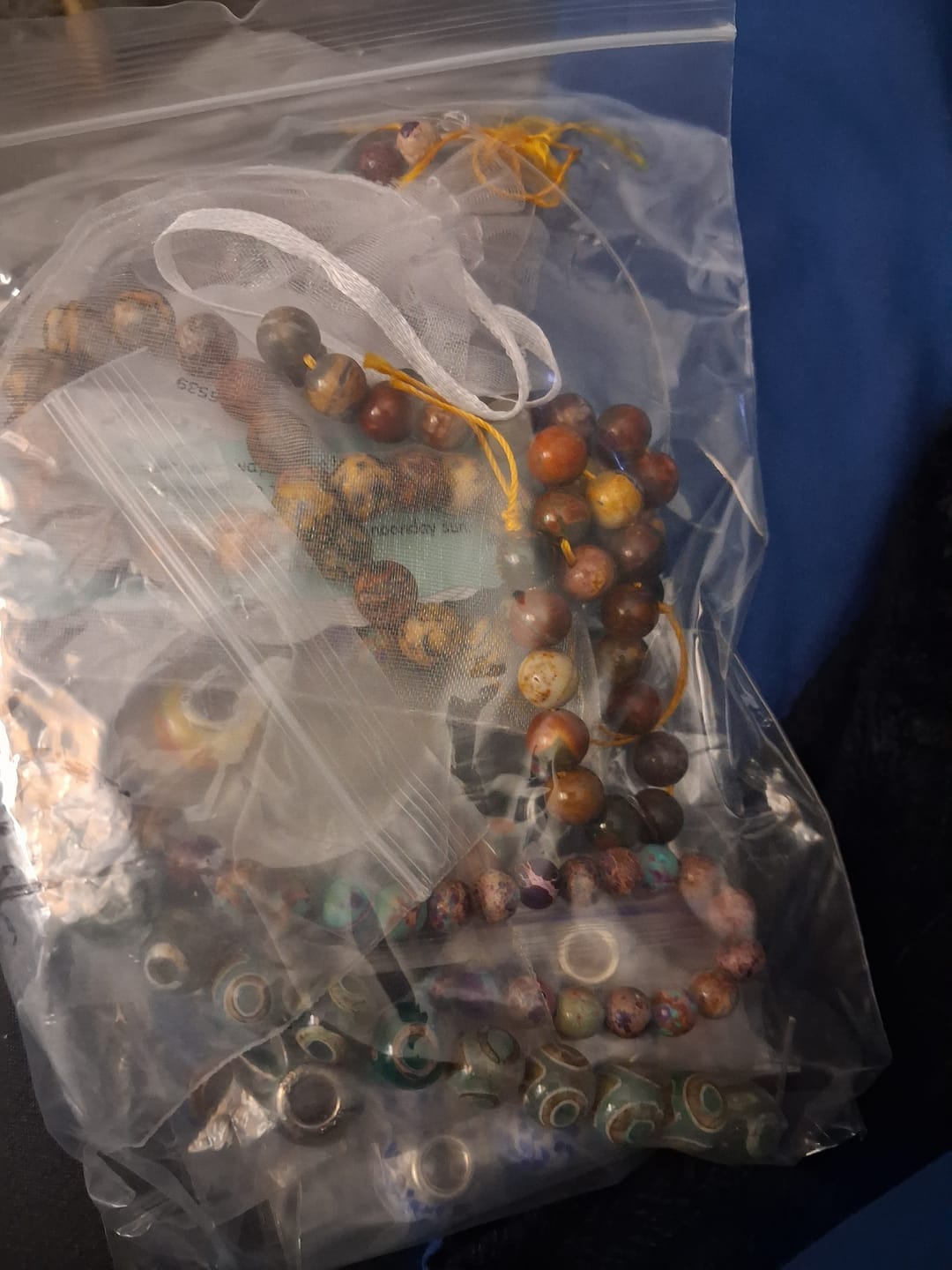 Customer photo review of 15.5" natural 2mm green Indian agate Round beads Gemstone