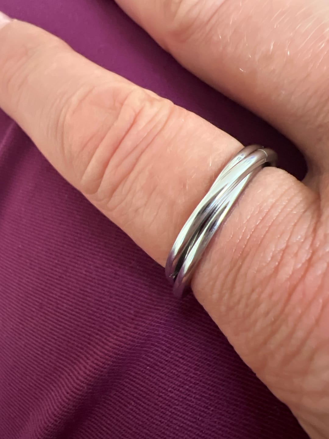 Customer photo review of Ramybės žiedas „Calmy“ (sidabrinės spalvos)