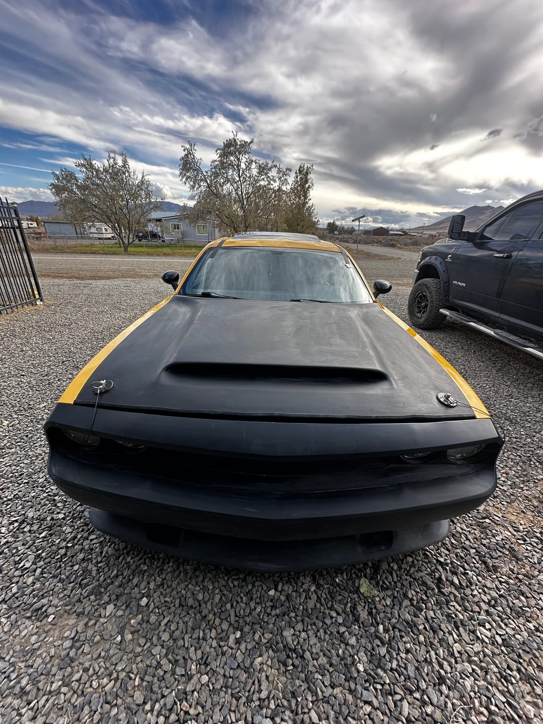 Customer photo review of 2008-2023 Dodge Challenger Demon Look Hood - 1 Piece - FRP