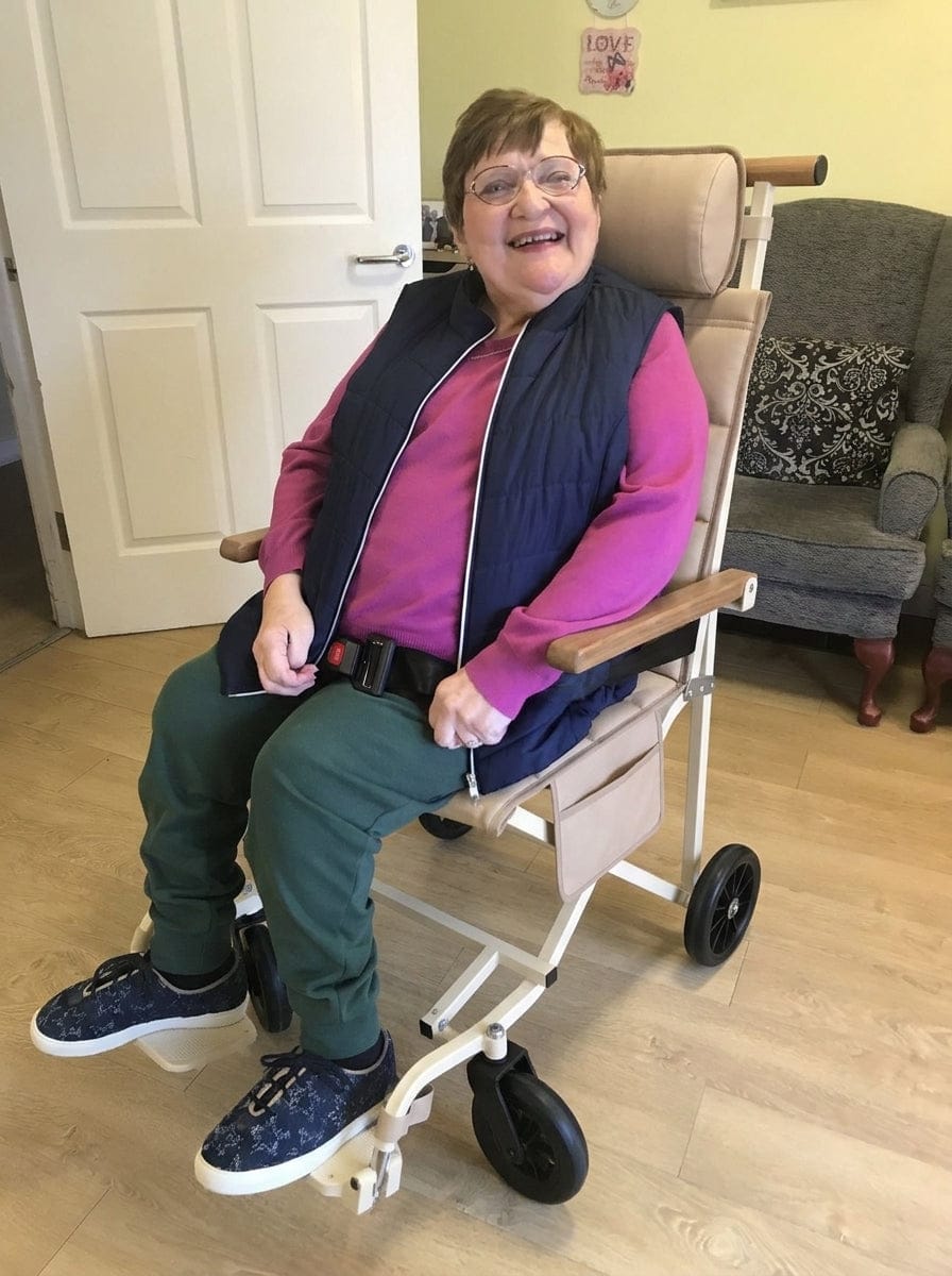 Customer photo review of Bring Mom Along – Foldable Comfort Chair