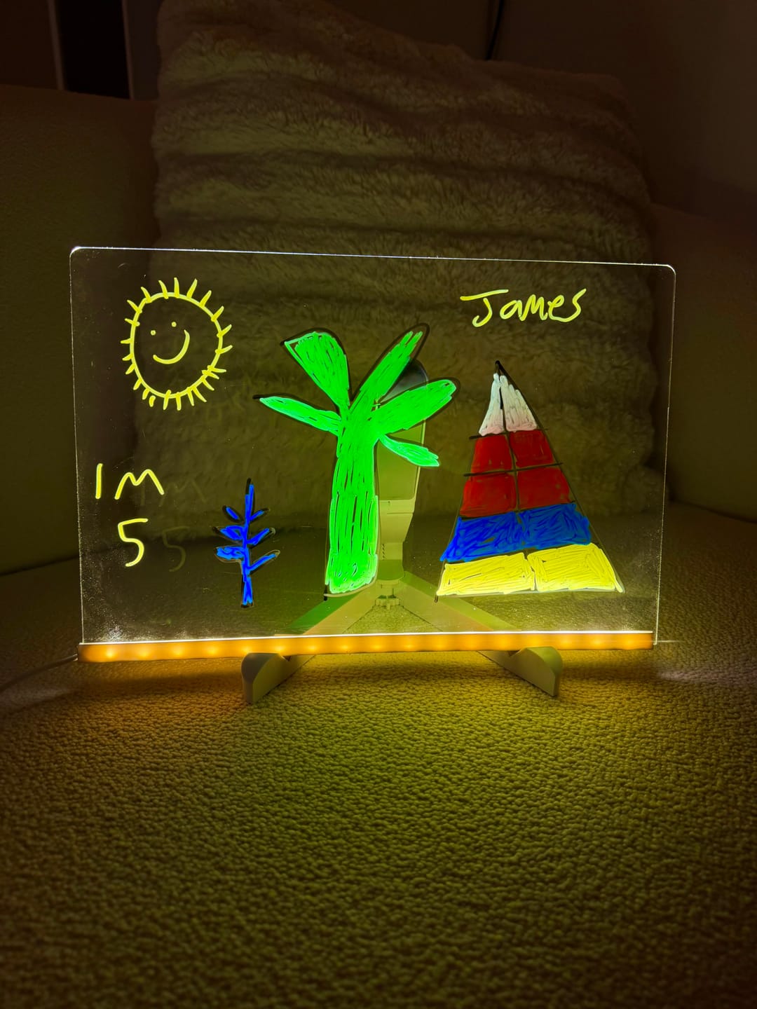 Customer photo review of GlowSketch™ – LED Drawing & Message Board