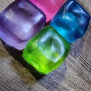 Customer photo review of Slow-Rising Squishy Cube 4-Piece Set