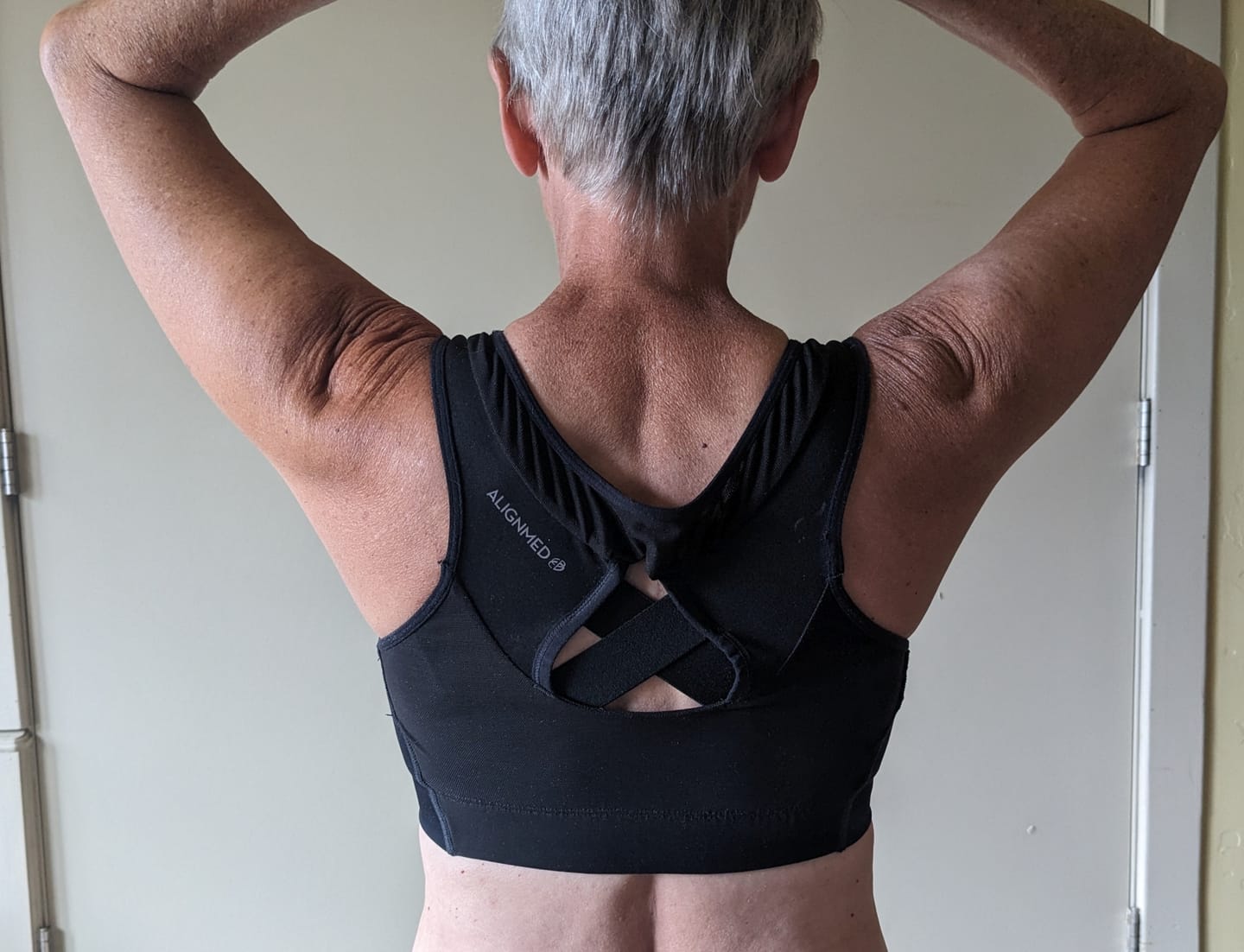 Customer photo review of AlignMe Pullover Posture Sports Bra For Women
