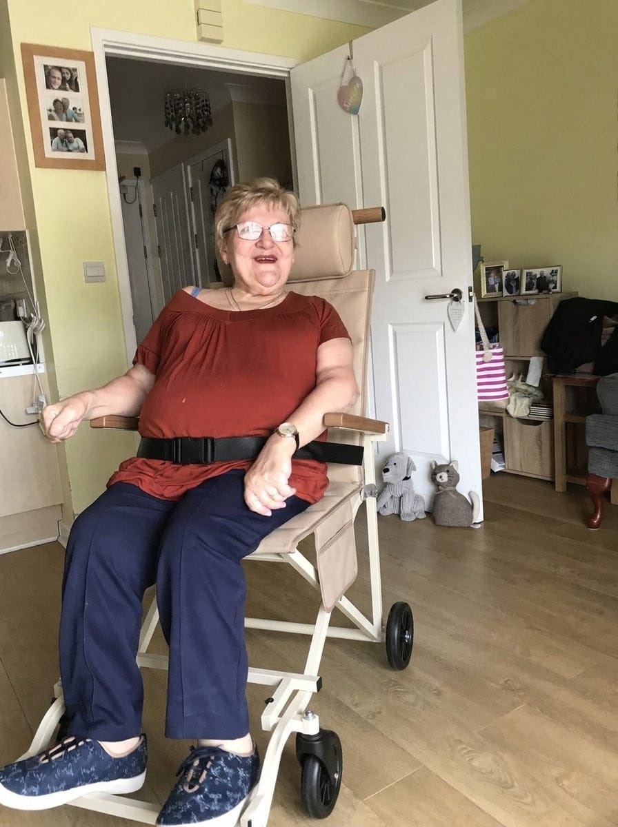 Customer photo review of Bring Mom Along – Foldable Comfort Chair