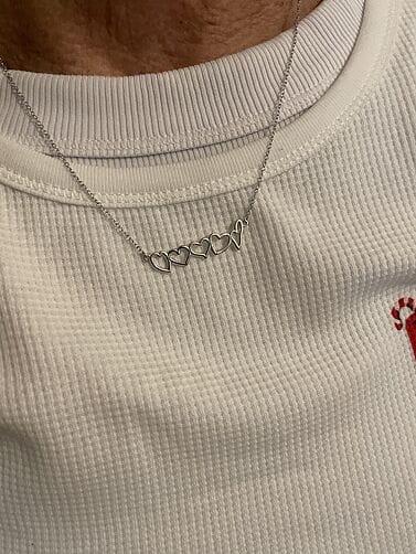 Customer photo review of Doodle™ - Custom Drawing Necklace